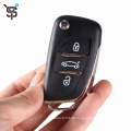 Top Quality folding remote key shell for Citroen 3 button replacement key shell YS200381